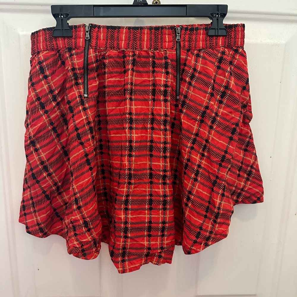 Vans plaid skater skirt